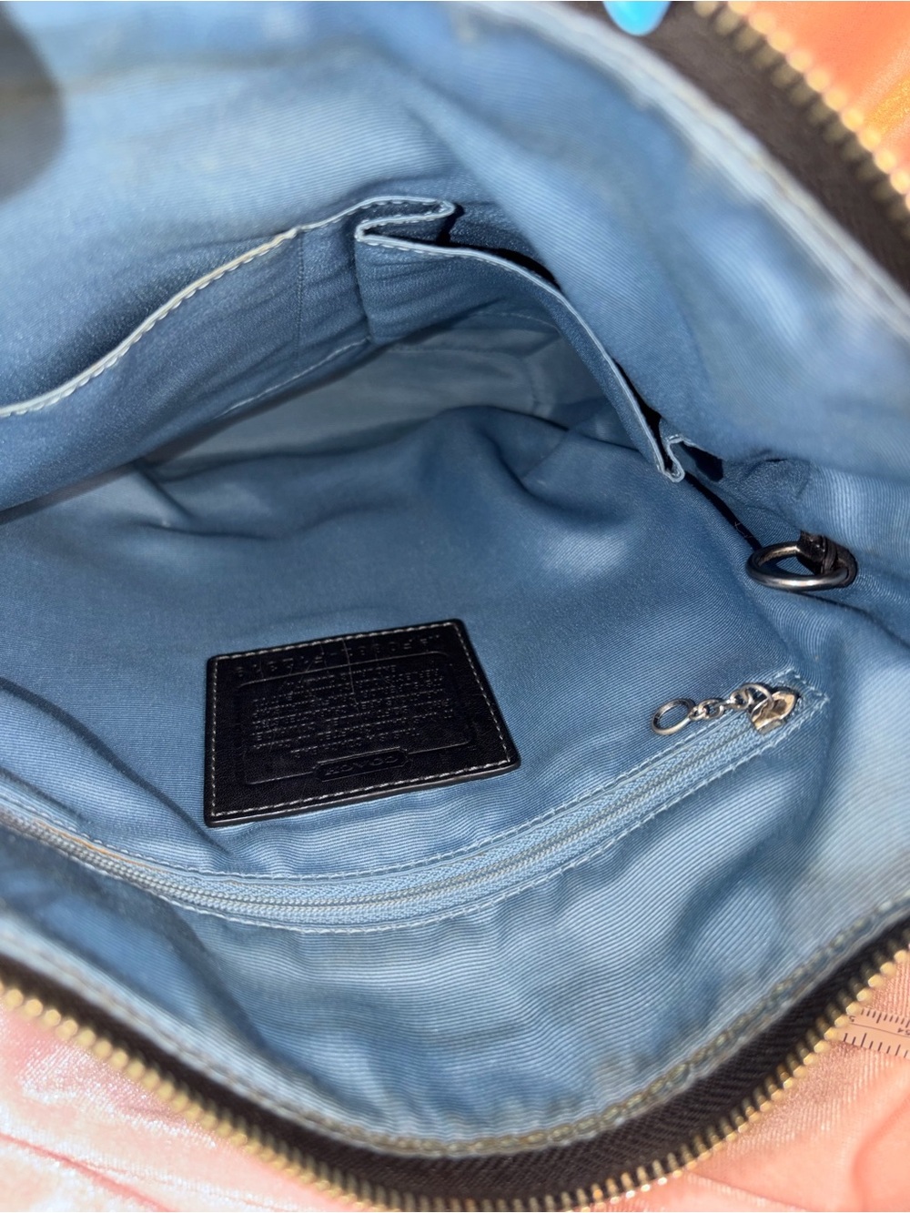Vintage Authentic 2008 Coach Felicia Shoulder Bag Black Pebbled Leather F12319 - Picture 6 of 6